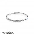 Pandora Bracelets Bangle Radiant Hearts Of Air Blue Enamel Jewelry
