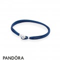 Pandora Bracelets Cord Dark Blue Fabric Cord Bracelets Jewelry