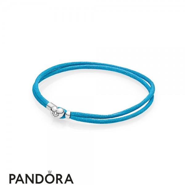Pandora Bracelets Cord Turquoise Fabric Cord Double Braided Leather Bracelets Jewelry