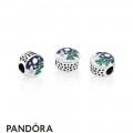Pandora Holidays Charms Christmas Snowy Wonderland Charm Blue Green Enamel Jewelry