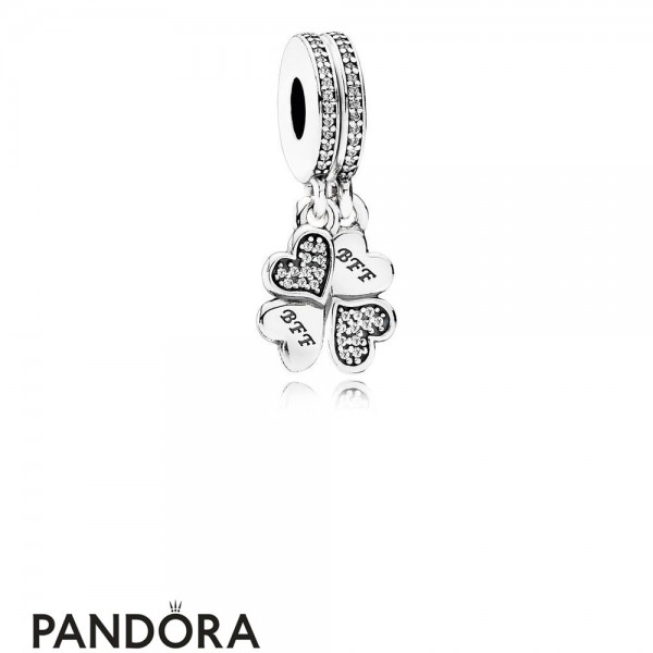Pandora Pendant Charms Best Friends Forever Pendant Charm Clear Cz Jewelry