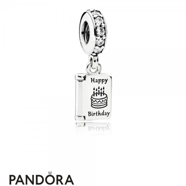 Pandora Pendant Charms Birthday Wishes Pendant Charm Clear Cz Jewelry