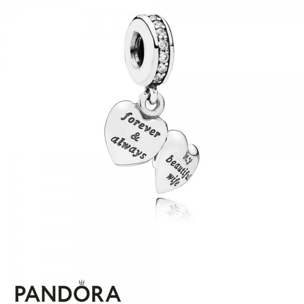 Pandora Pendant Charms My Beautiful Wife Pendant Charm Clear Cz Jewelry