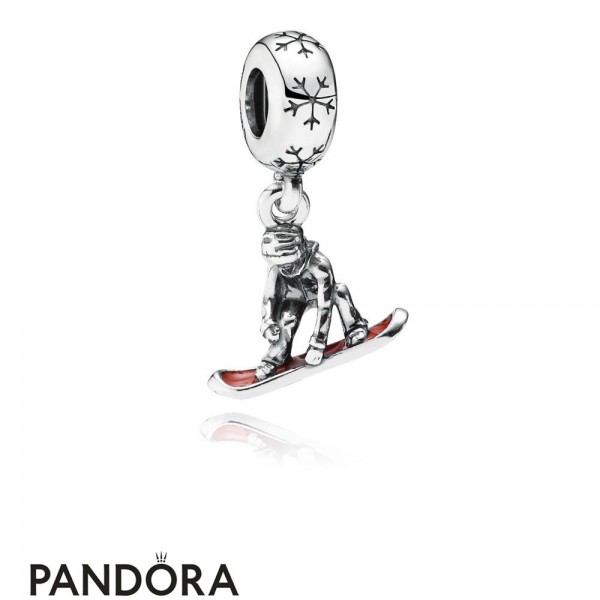Women's Pandora Snowboarder Pendant Charm Jewelry