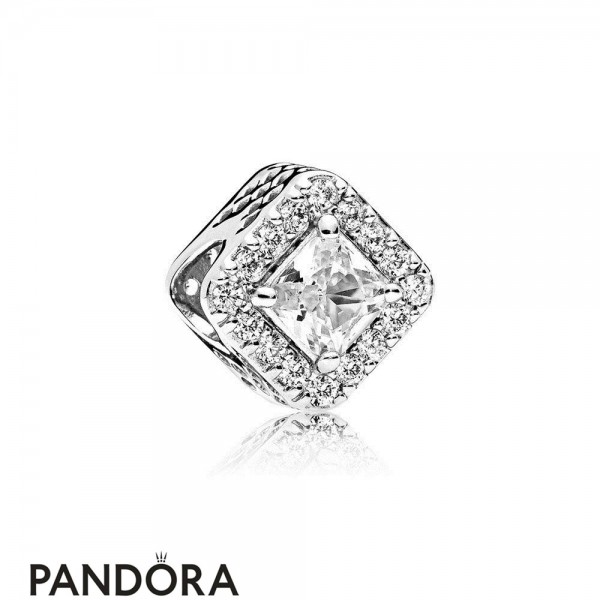 Pandora Sparkling Paves Charms Geometric Radiance Charm Clear Cz Jewelry