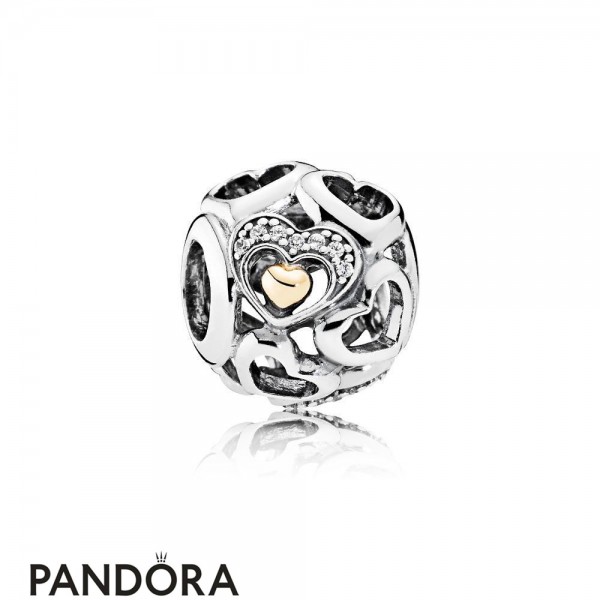 Pandora Symbols Of Love Charms Heart Of Romance Charm Clear Cz Jewelry