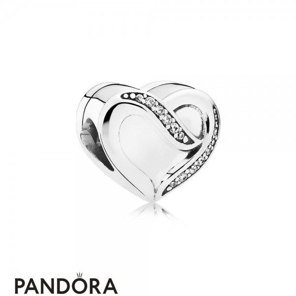 Pandora Symbols Of Love Charms Ribbon Of Love Clear Cz Jewelry
