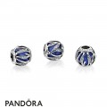 Pandora Touch Of Color Charms Nature's Radiance Charm Royal Blue Crystal Clear Cz Jewelry