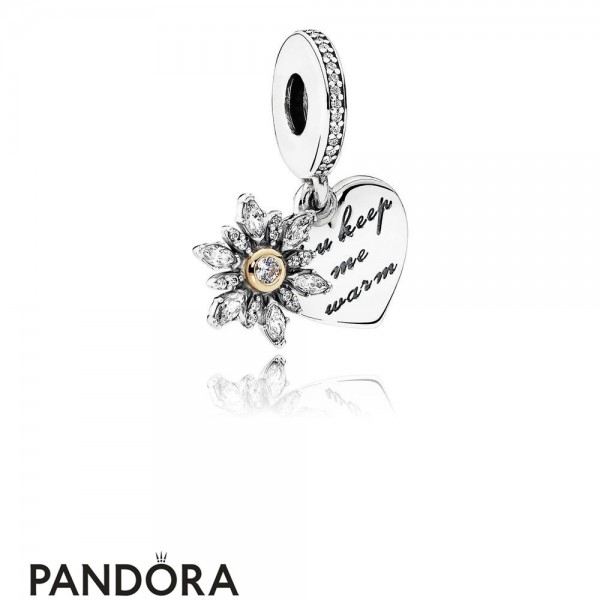 Pandora Valentine's Day Charms Snowflake Heart Pendant Charm Clear Cz Jewelry