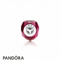 Women's Pandora Fuchsia Shape Of Love Charm Fuchsia Rose Crystal Jewelry