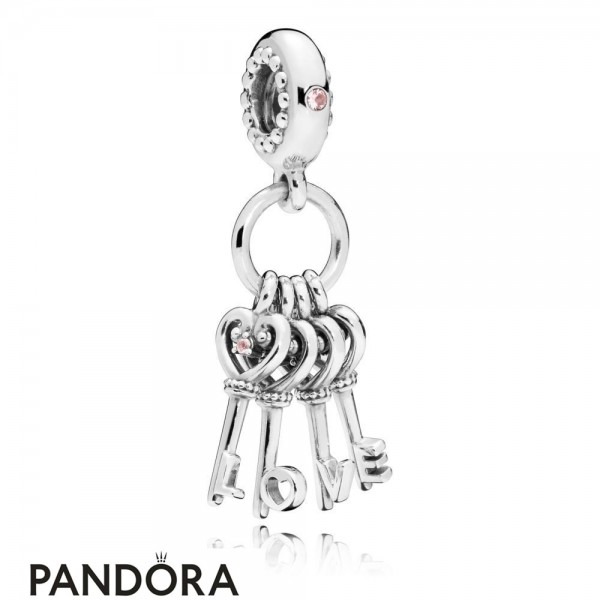 Women's Pandora Keys Of Love Hanging Charm Jewelry