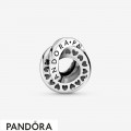 Women's Pandora Logo And Heart Bands Spacer Charm Jewelry