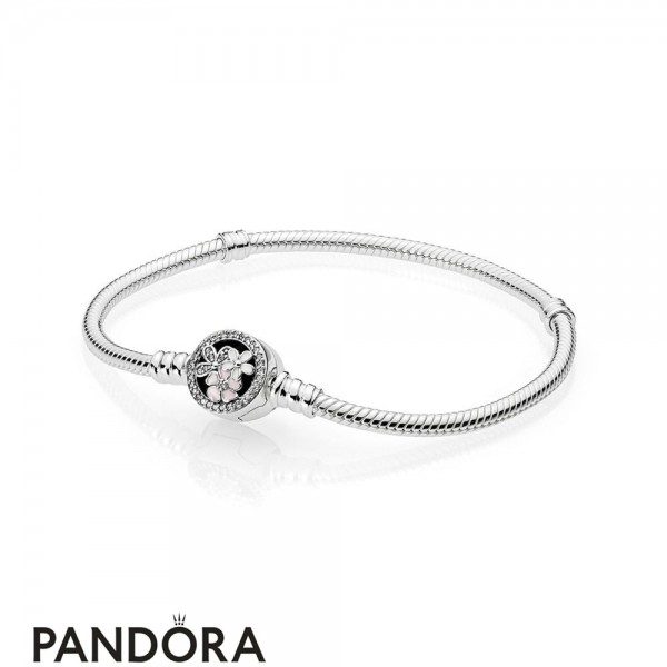 Pandora Moments Bracelet With Poetic Blooms Clasp Jewelry