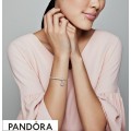 Women's Pandora Pave Peach Blossom Flower Charm Jewelry