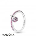 Women's Pandora Peach Blossom Flower Bud Ring Jewelry