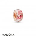 Women's Pandora Peach Blossom Flower Spacer Jewelry