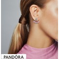 Women's Pandora Peach Blossom Flowers Earrings Jewelry