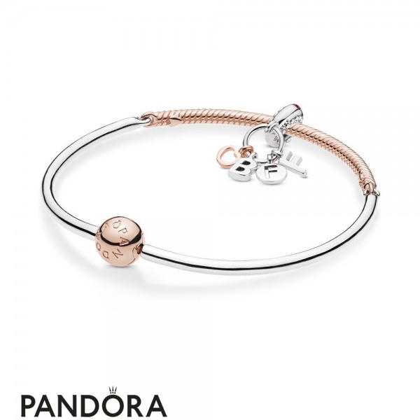 Pandora Rose Bff Forever Bangle Set Jewelry