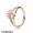 Pandora Rose Interlocked Crowned Hearts Ring Jewelry