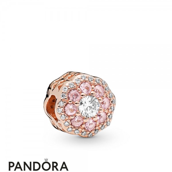 Pandora Rose Pandora Rose Pink Sparkle Flower Charm Jewelry