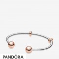 Pandora Rose Snake Chain Style Open Bracelet Jewelry