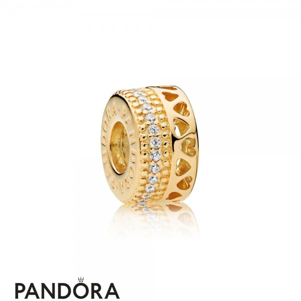 Pandora Shine Hearts Of Pandora Spacer Charm Jewelry