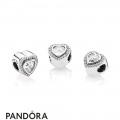 Women's Pandora Sparkling Love Heart Charm Jewelry