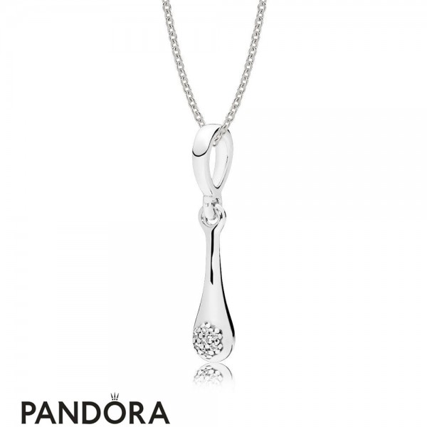 Women's Pandora Sterling Silver Modern Lovepods Necklace Set Jewelry