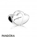 Women's Pandora Two Hearts Charm Jewelry