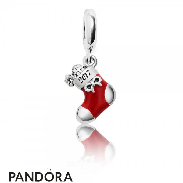 Pandora Winter Collection 2017 Engraved Christmas Stocking Limited Edition Charm Jewelry
