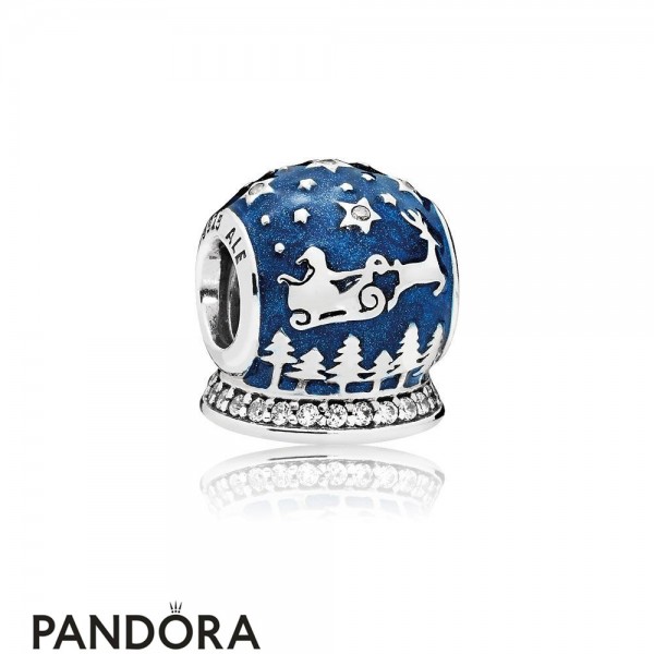 Pandora Winter Collection Christmas Night Charm Midnight Blue Enamel Jewelry