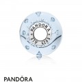 Pandora Winter Collection Ice Drops Murano Glass Charm Blue Cz Jewelry
