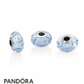 Pandora Winter Collection Ice Drops Murano Glass Charm Blue Cz Jewelry