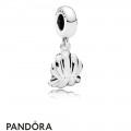 Pandora Disney Charms Ariel Sea Shell Pendant Charm Glittery Seafoam Green Enamel Jewelry