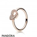 Women's Pandora Inspiration Blushing Rose Puzzle Ring Stack Jewelry