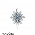 Pandora Rings Crystalized Snowflake Ring Blue Crystals Jewelry