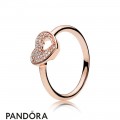 Pandora Rings Jewelry Shimmering Puzzle Heart Frame Ring Pandora Rose Jewelry