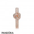 Pandora Rings Sparkling Love Knot Ring Pandora Rose Jewelry